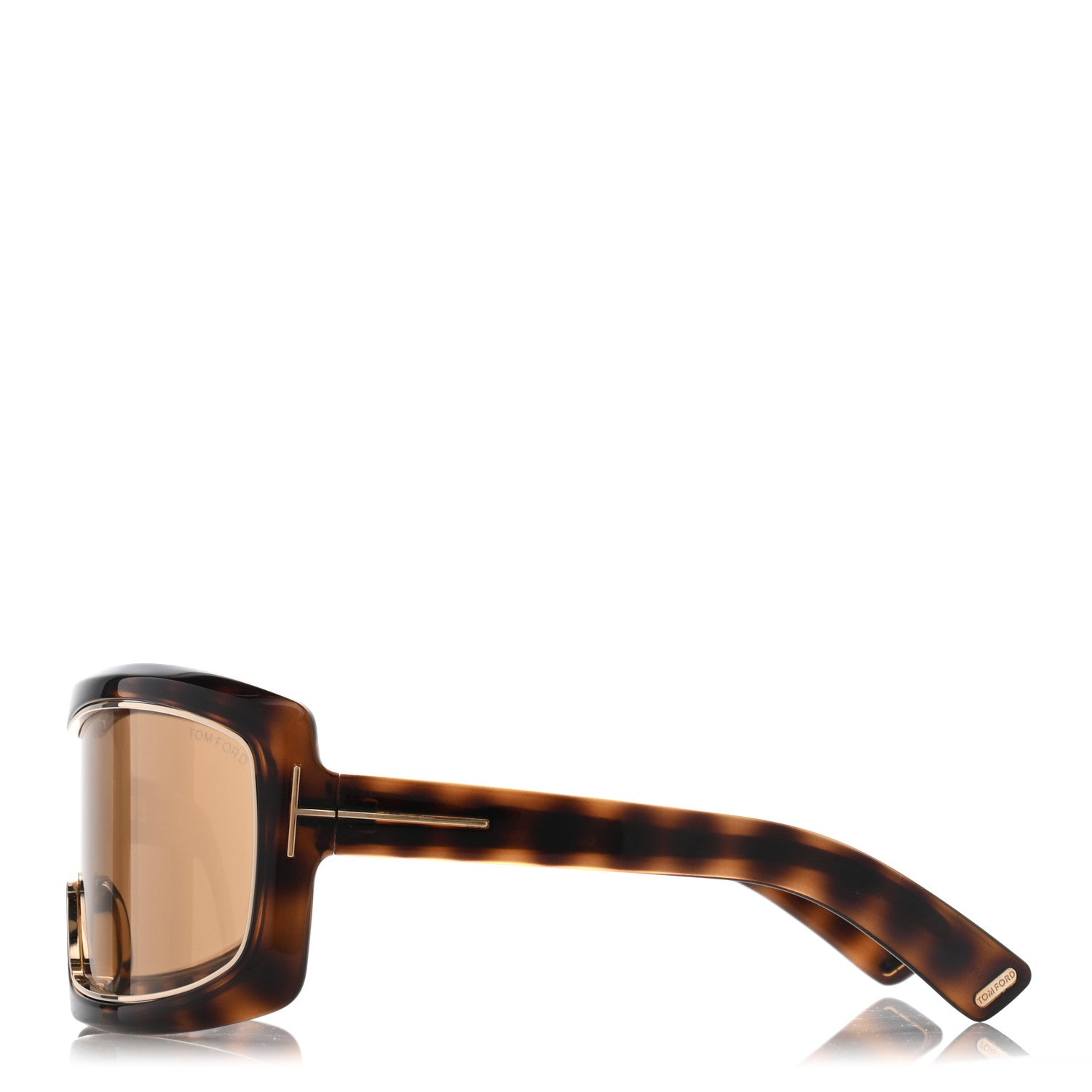 Tom Ford Olga Square Shield Sunglasses TF305 Tortoise 3 of 9