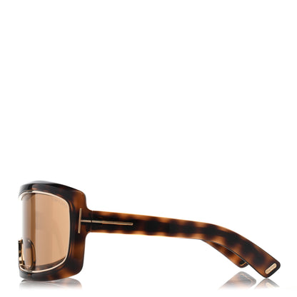 Tom Ford Olga Square Shield Sunglasses TF305 Tortoise 3 of 9
