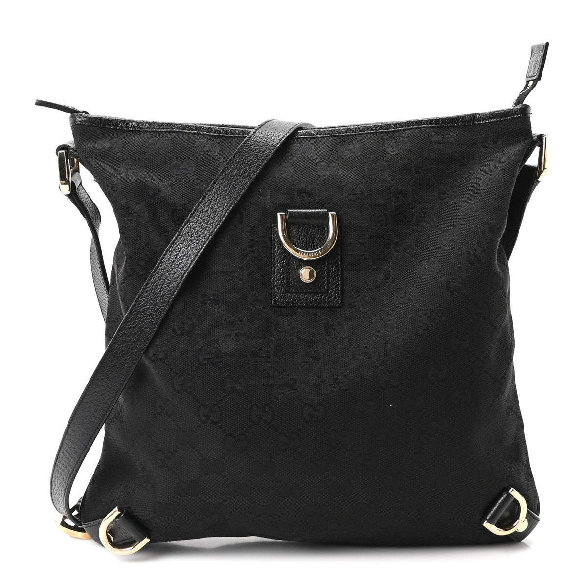 Gucci Monogram Abbey Messenger Bag Black 1 of 10