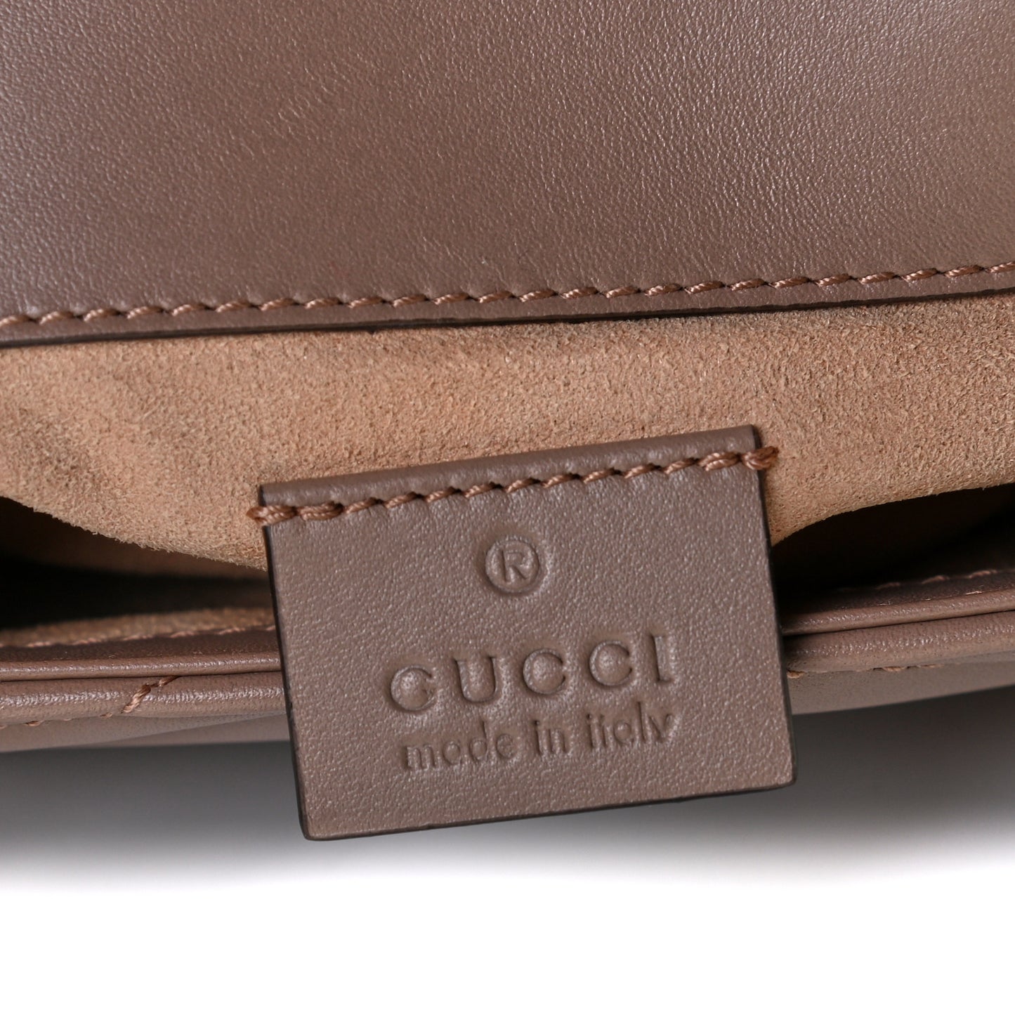 Calfskin Matelasse Super Mini GG Marmont Shoulder Bag Porcelain Rose