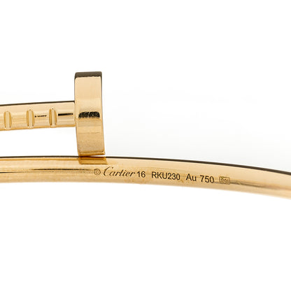 Cartier 18K Yellow Gold Small Juste Un Clou Bracelet 16 4 of 5