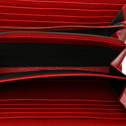 Gucci Calfskin GG Marmont Chain Wallet Vulcanic Red 5 of 10