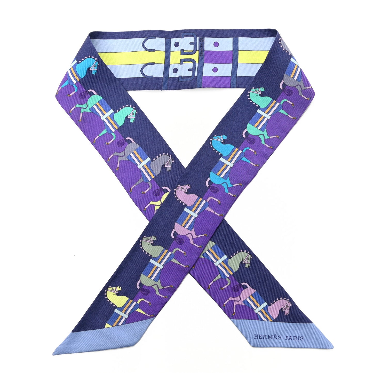 Silk Rocabar Twilly Violet Marine Ciel