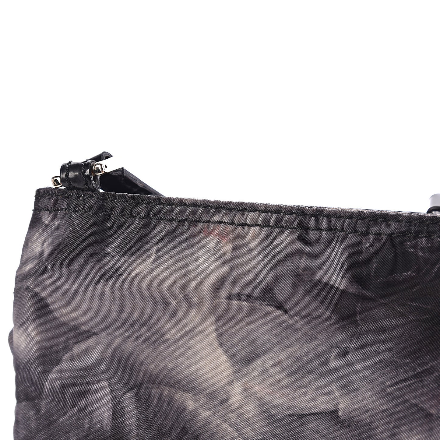 Nylon Floral Crossbody Dark Grey