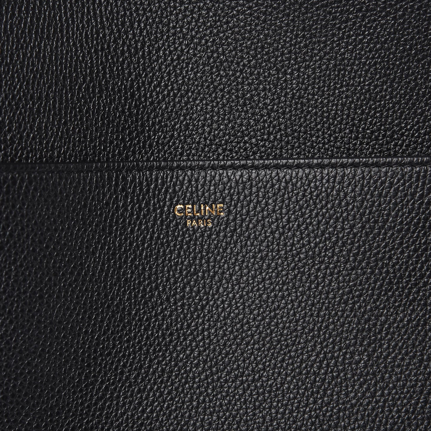 Soft Grained Calfskin Sangle Bucket Bag Black