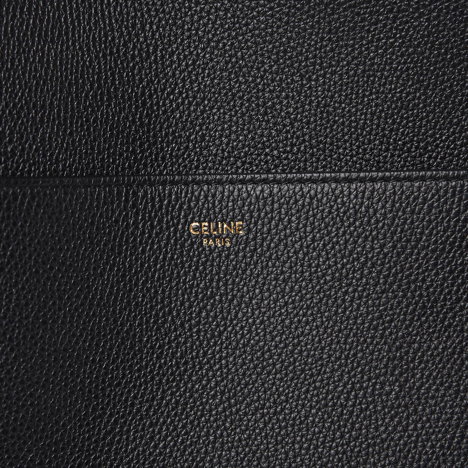Celine Soft Grained Calfskin Sangle Bucket Bag Black 6 of 8