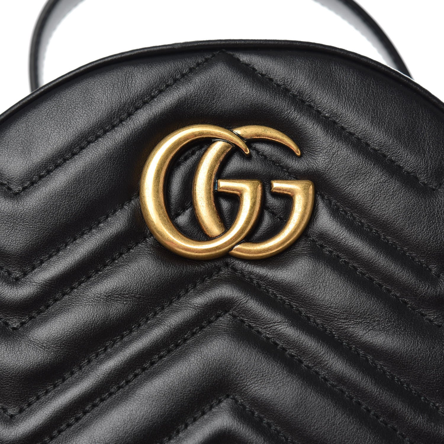 Gucci Calfskin Matelasse GG Marmont Backpack Black 7 of 9