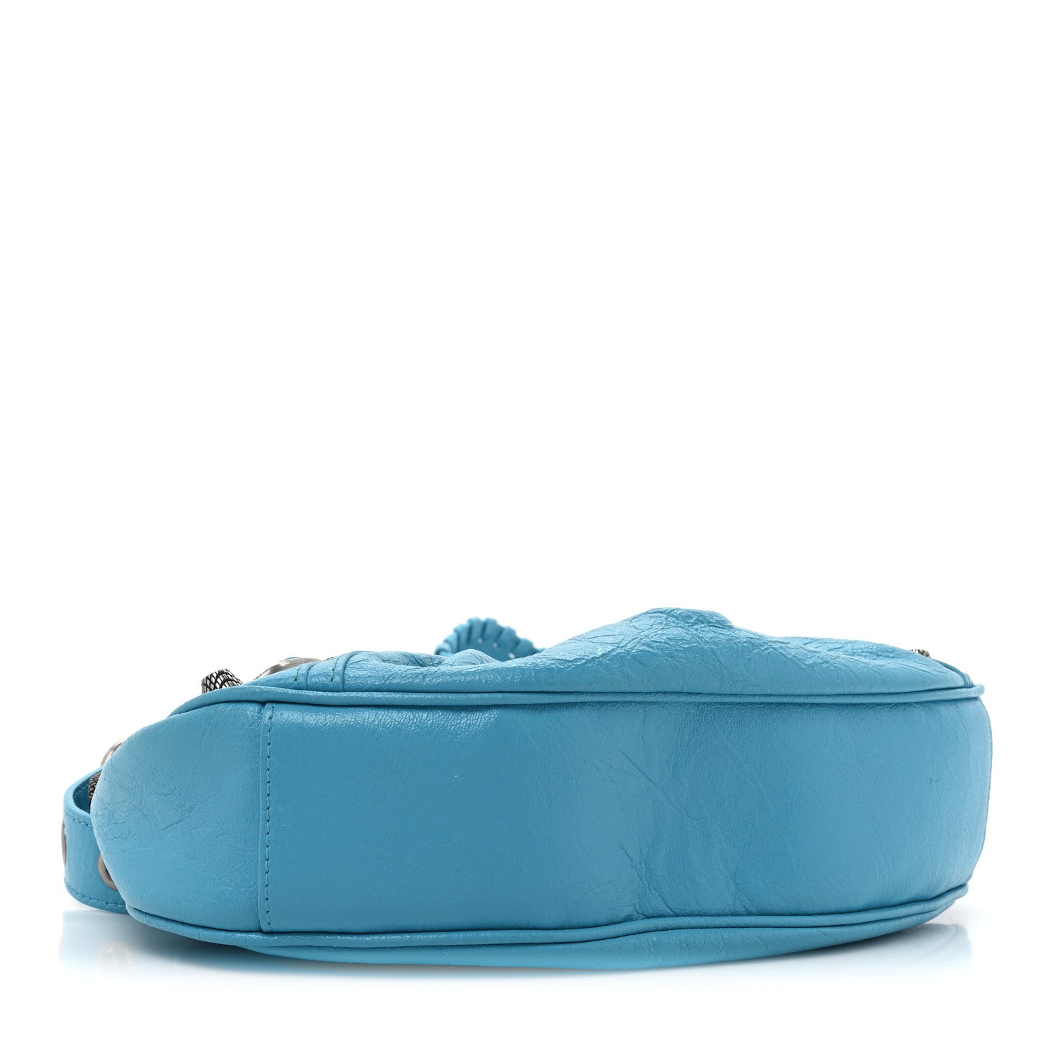 Balenciaga Agneau Arena Le Cagole Shoulder Bag XS Cyan 5 of 11
