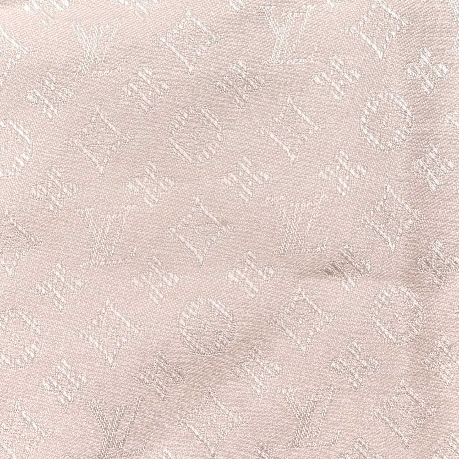 Louis Vuitton Wool Silk Monogram Evermore Shawl Creme 5 of 5