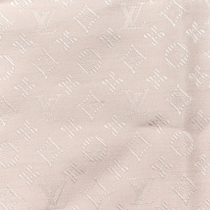 Louis Vuitton Wool Silk Monogram Evermore Shawl Creme 5 of 5