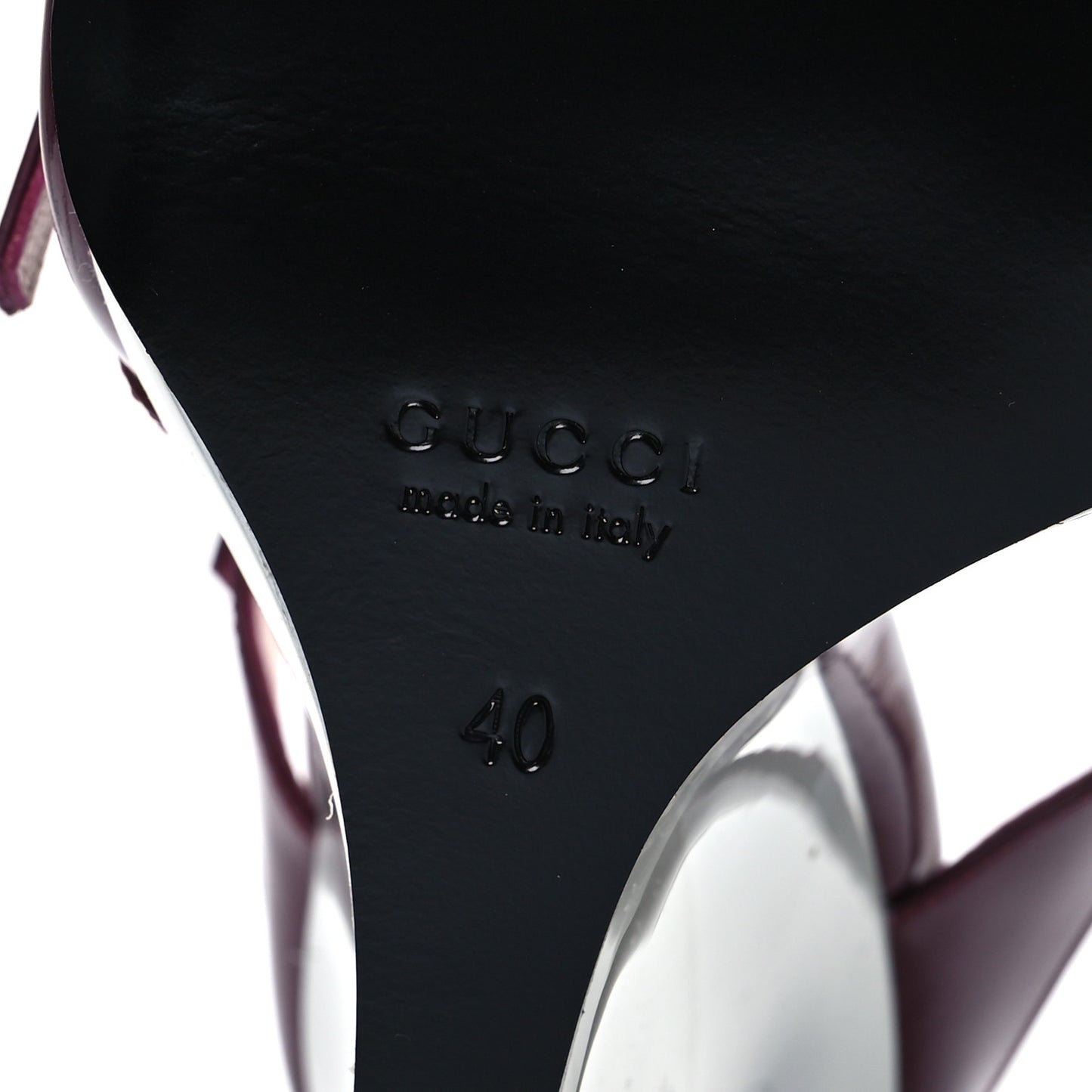 Patent Wedge Mules 40 Rosso Ancora