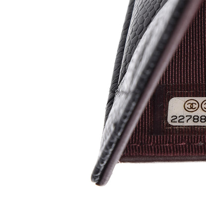 Chanel Caviar Quilted Large Flap Wallet Black 9 of 10