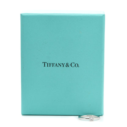 Tiffany Platinum Diamond .16ct Bezet Ring 53 6.25 6 of 6