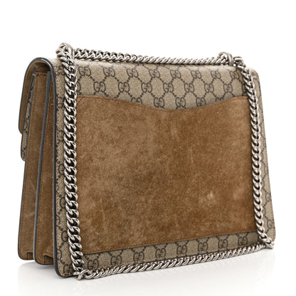 Gucci GG Supreme Monogram Medium Dionysus Shoulder Bag Taupe 3 of 12