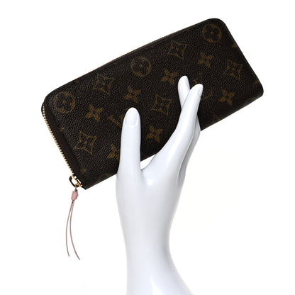 Louis Vuitton Monogram Clemence Wallet Rose Ballerine 2 of 7