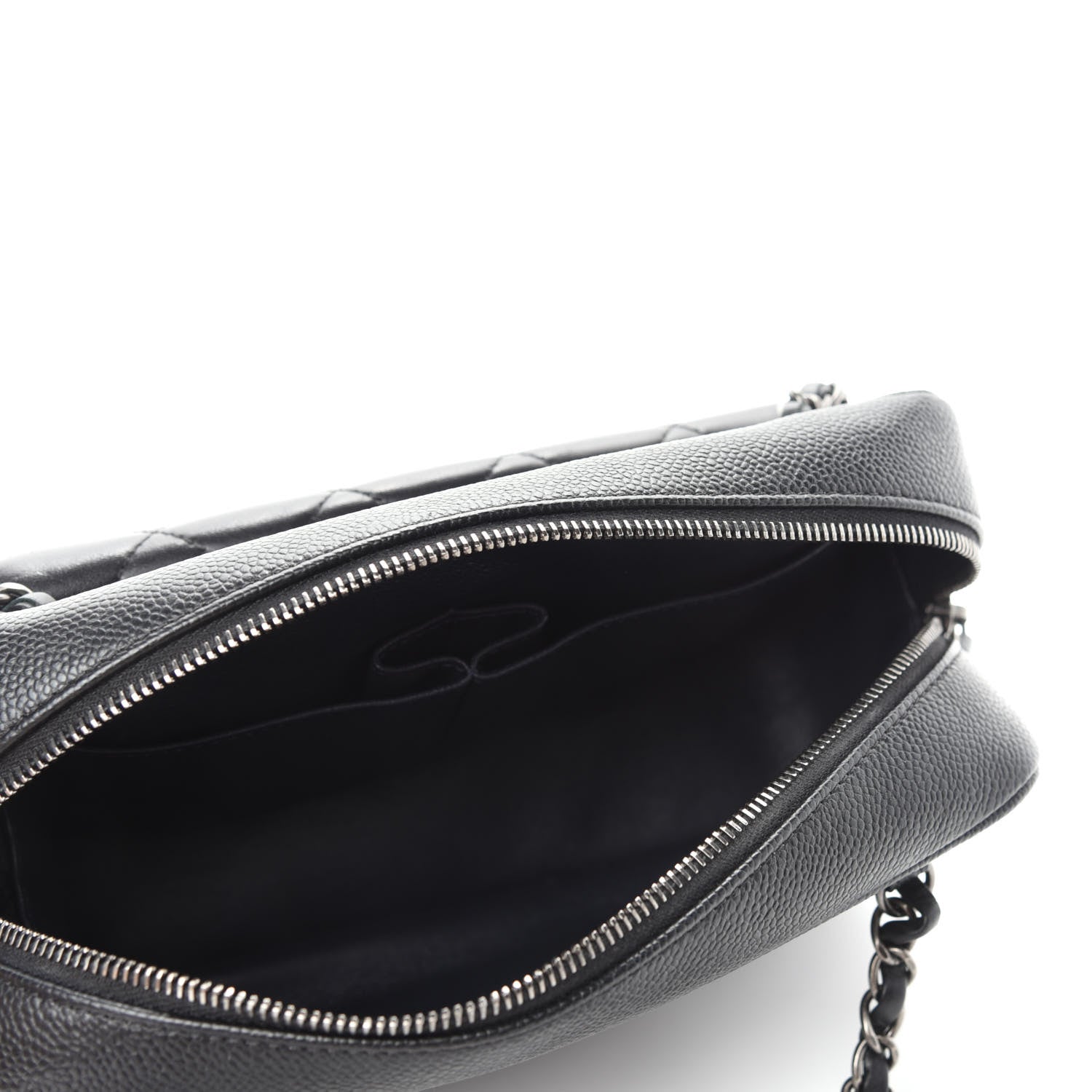 Chanel Caviar Lambskin Quilted Coco Break Camera Case Black 6 of 11