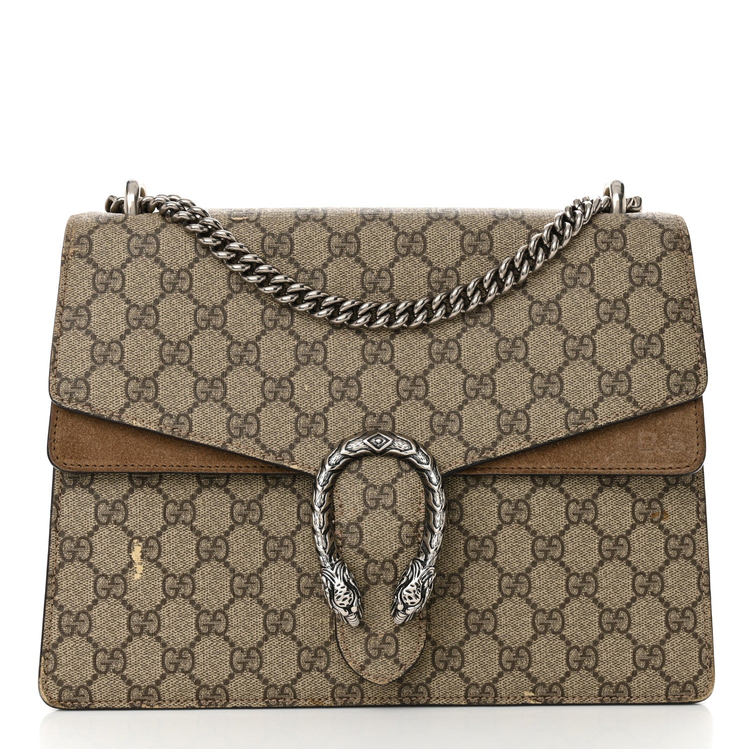 Gucci GG Supreme Monogram Medium Dionysus Shoulder Bag Taupe 1 of 15