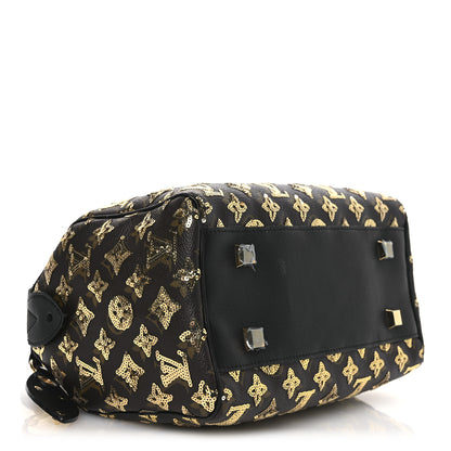 Louis Vuitton Monogram Sequins Eclipse Speedy 28 Gold 4 of 12