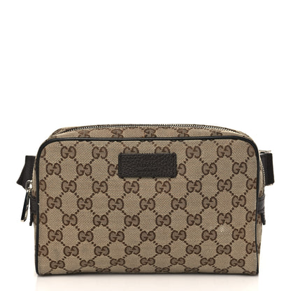 Gucci Monogram Belt Bag Dark Brown 1 of 9