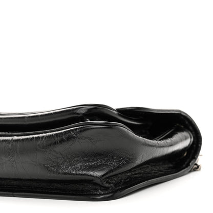 Saint Laurent Crinkled Calfskin Matelasse Monogram Baby Niki Chain Satchel Black 10 of 10