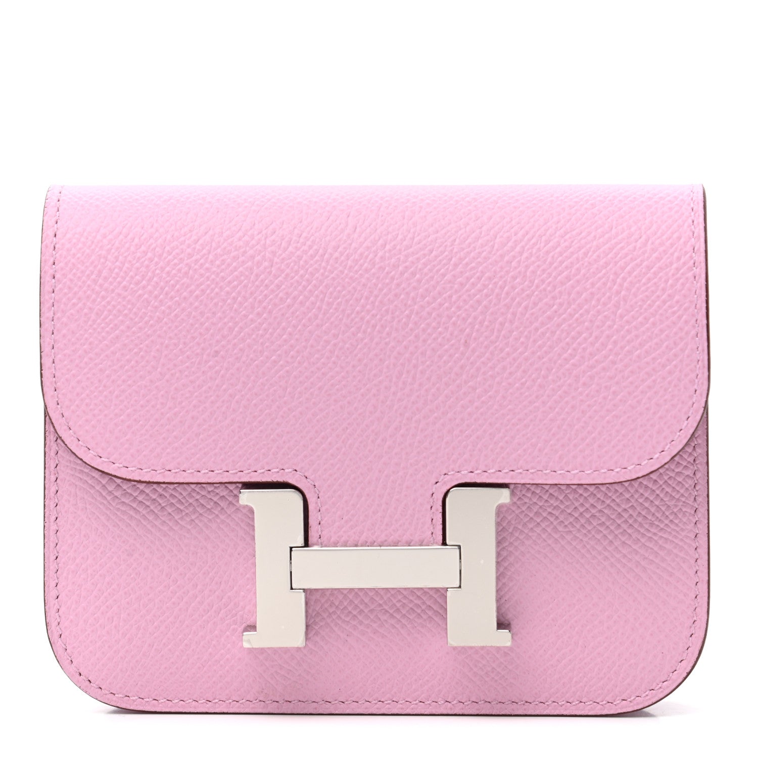 Hermes Epsom Constance Slim Wallet Mauve Sylvestre 3 of 7