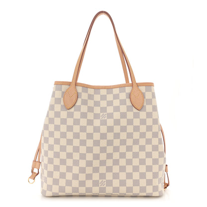 Louis Vuitton Damier Azur Neo Neverfull MM Rose Ballerine 1 of 11