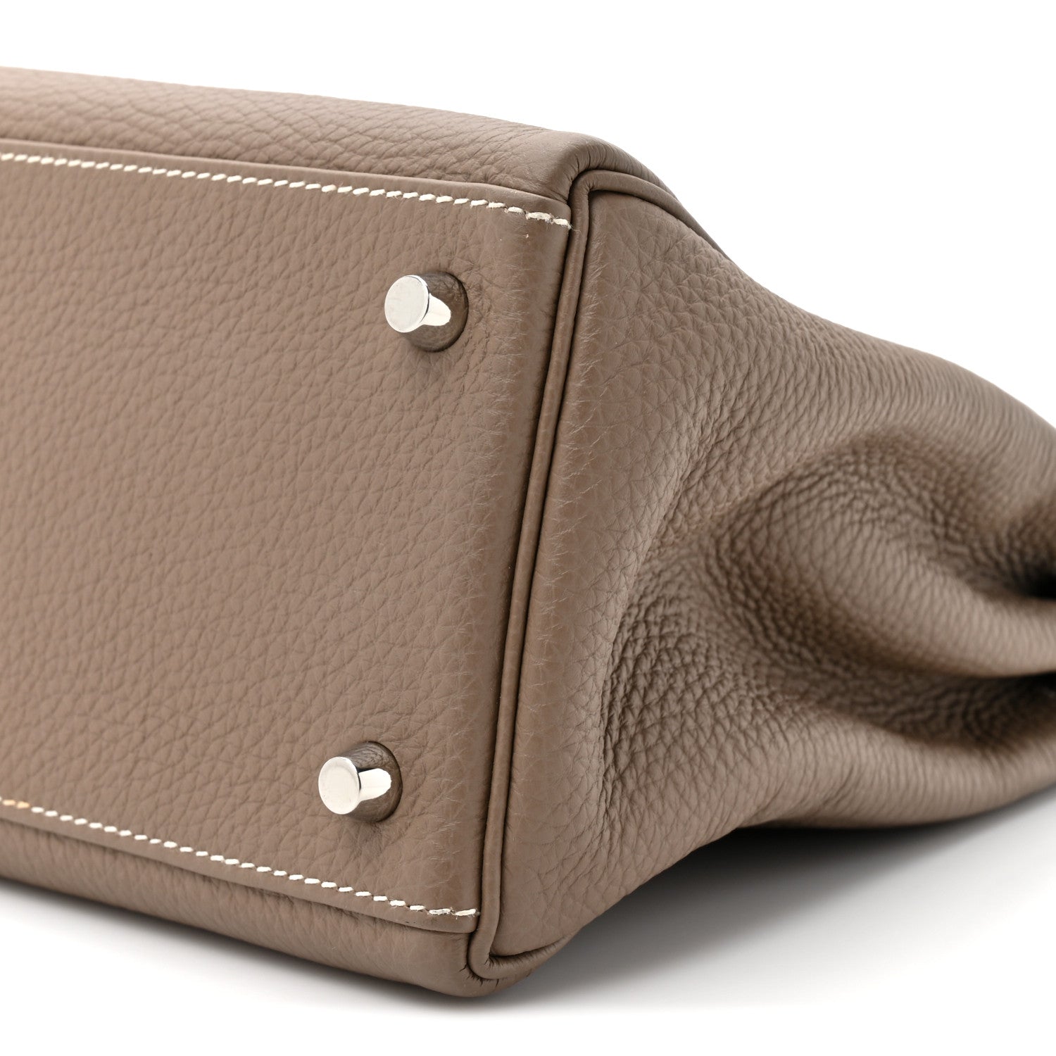 Hermes Togo Kelly Retourne 28 Etoupe 9 of 14