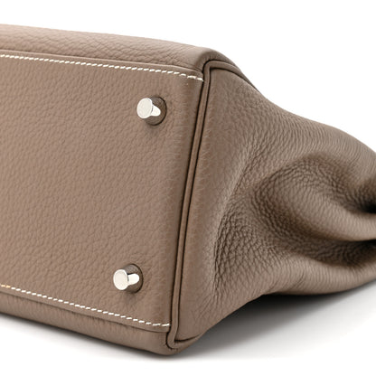 Hermes Togo Kelly Retourne 28 Etoupe 9 of 14