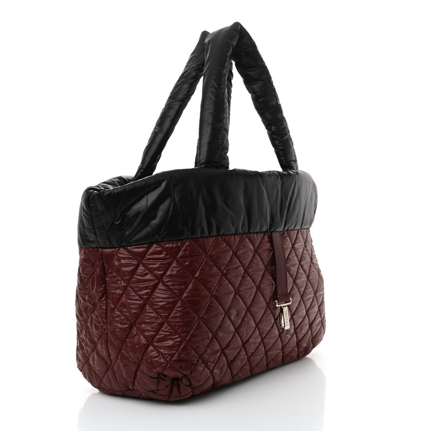 Chanel Lambskin Quilted Large Coco Cocoon Reversible Tote Black 5 of 18