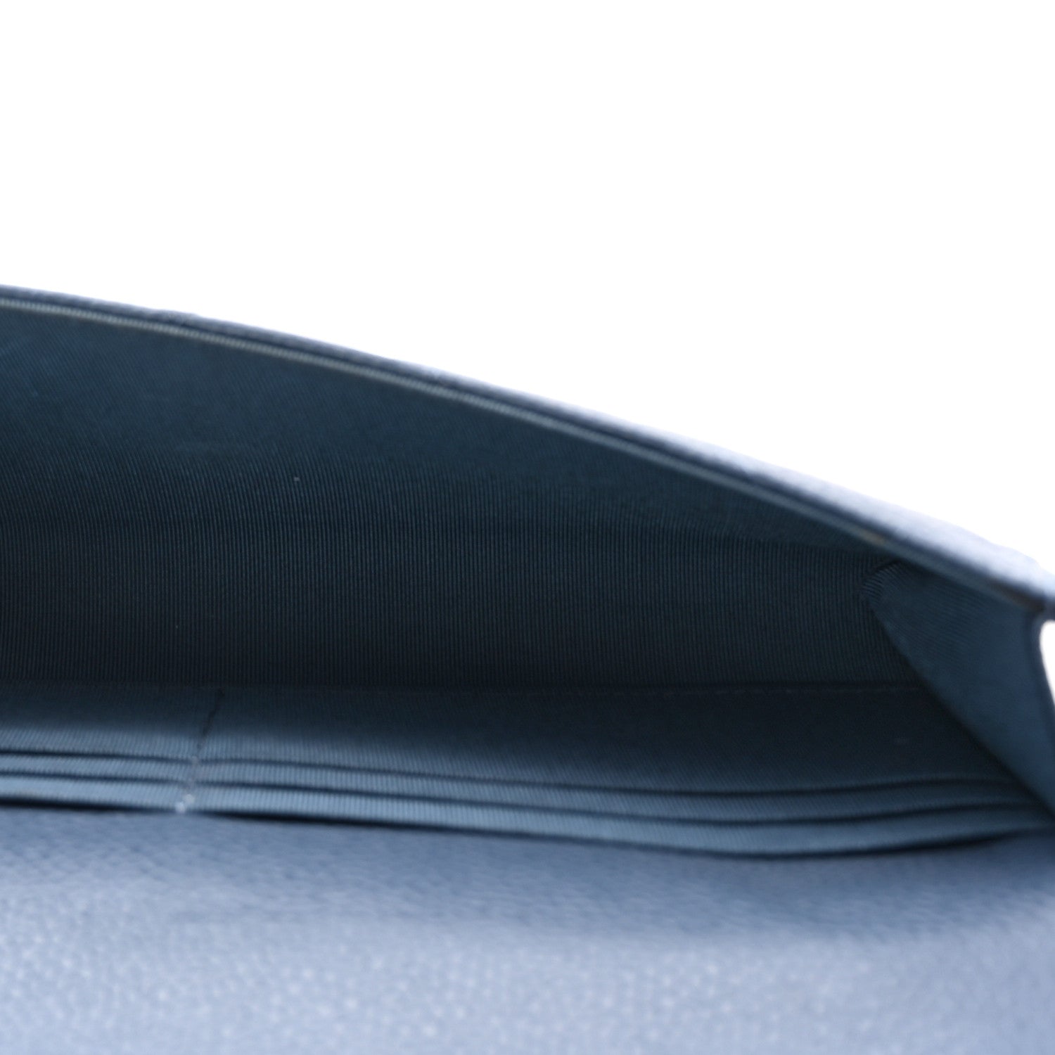 Chanel Caviar Quilted Travel Wallet Blue 6 of 9