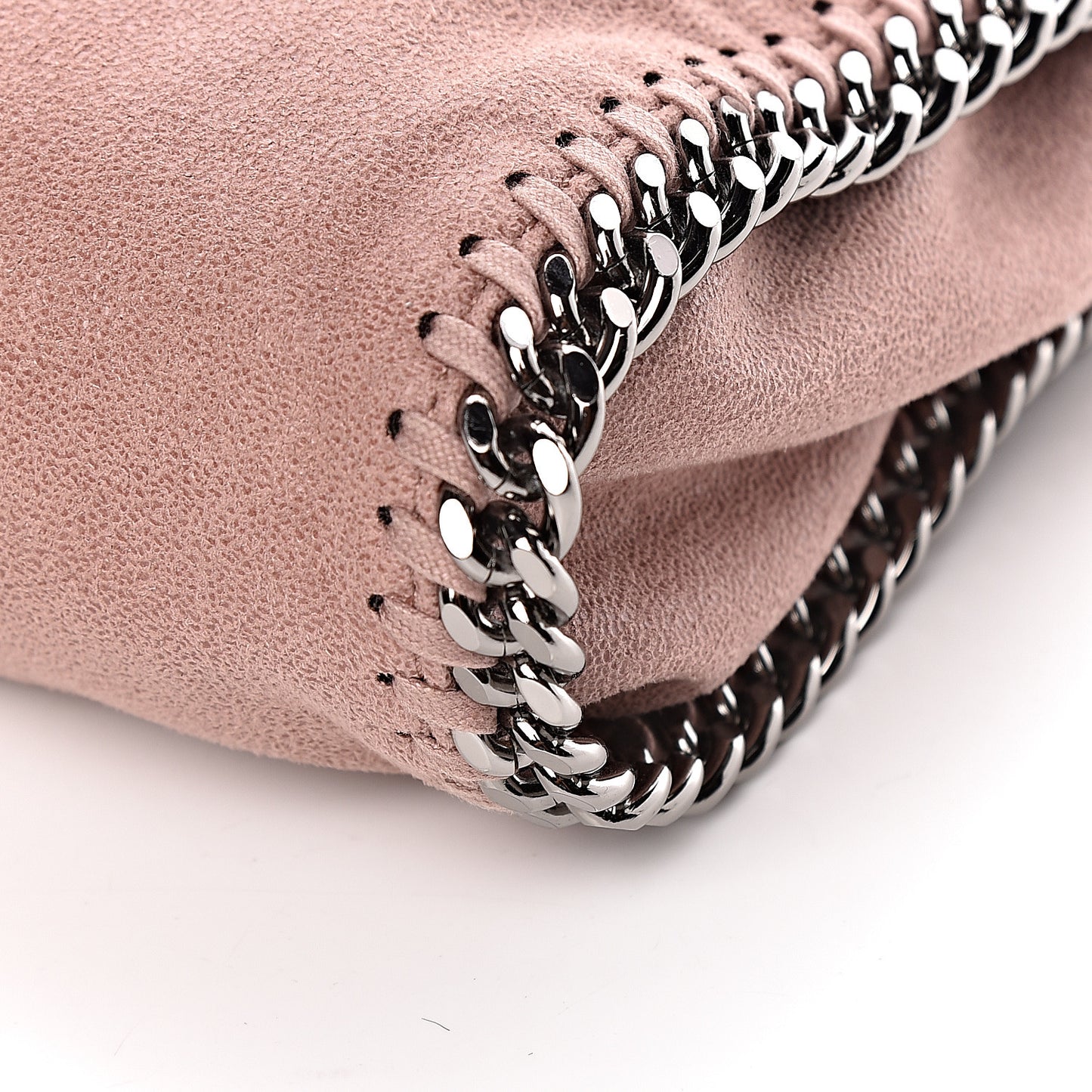 Shaggy Deer Mini Falabella Fold Over Tote Pink
