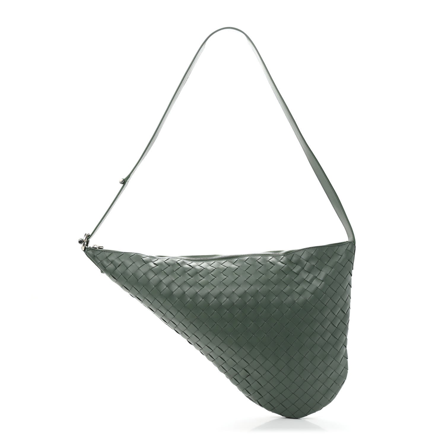 Bottega Veneta Calfskin Intrecciato Virgule New Sauge 1 of 11