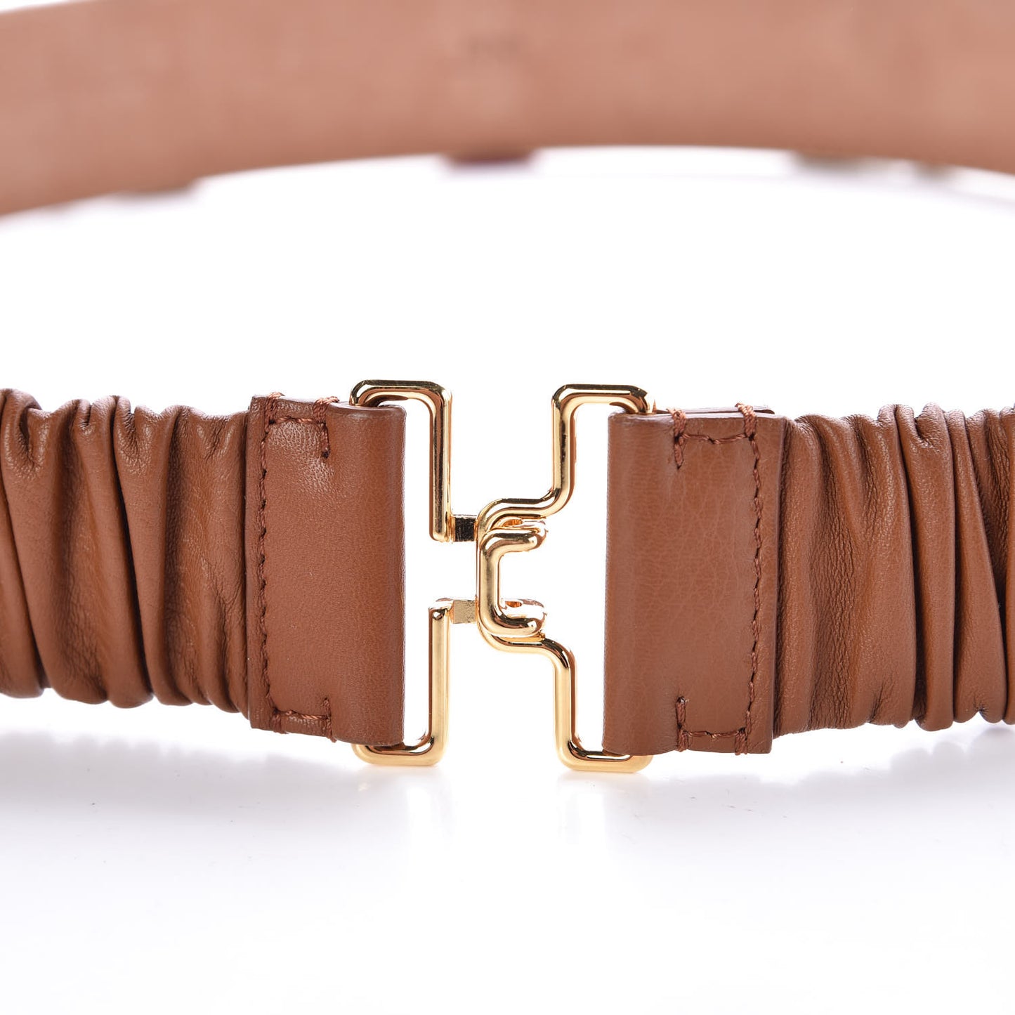 Calfskin Flowerland Belt 85 30 Brown Multicolor