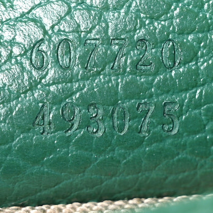 Gucci Dollar Calfskin Interlocking G Crossbody Bag Emerald 7 of 10