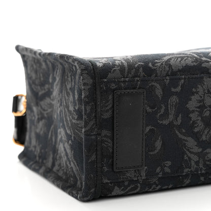 Versace Jacquard Barocco Small Athena Tote Black 8 of 9