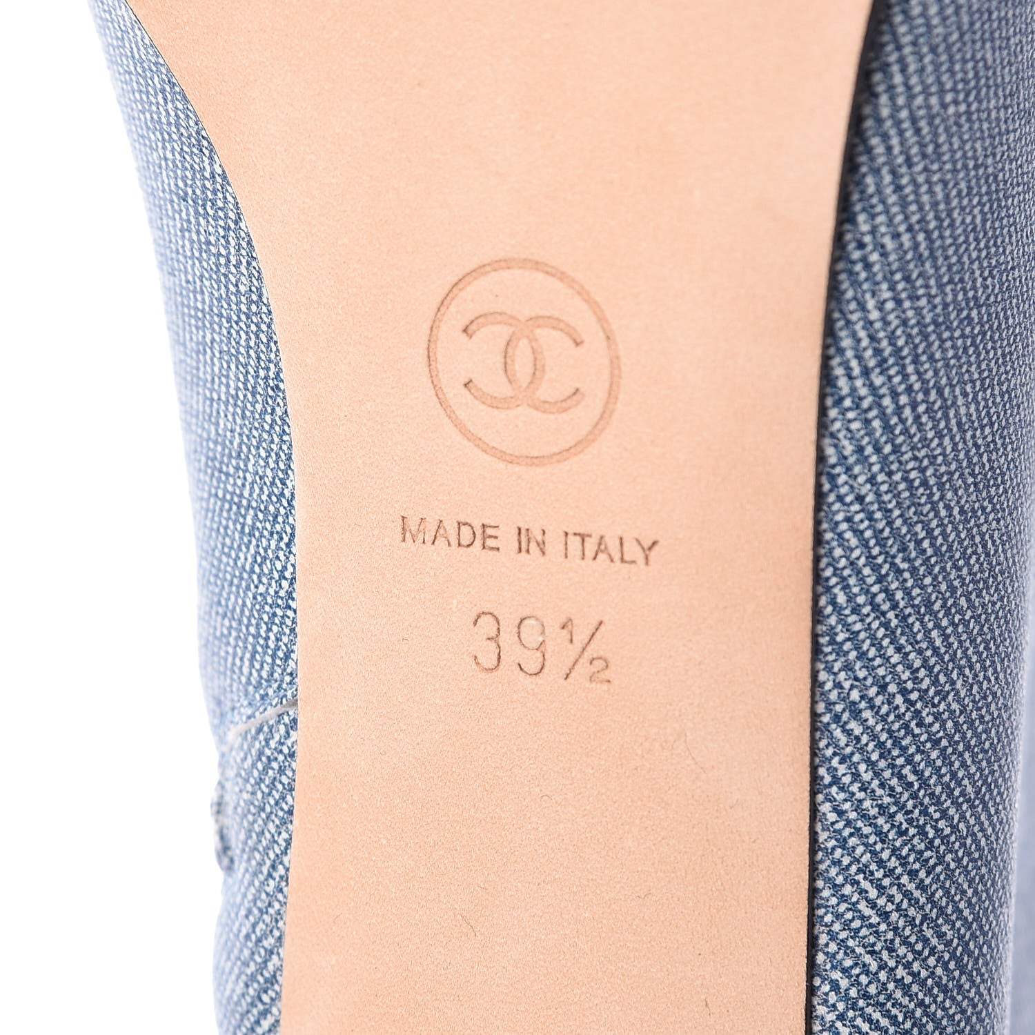 Chanel Denim Grosgrain Cap Toe Short Boots 39.5 Blue 6 of 11