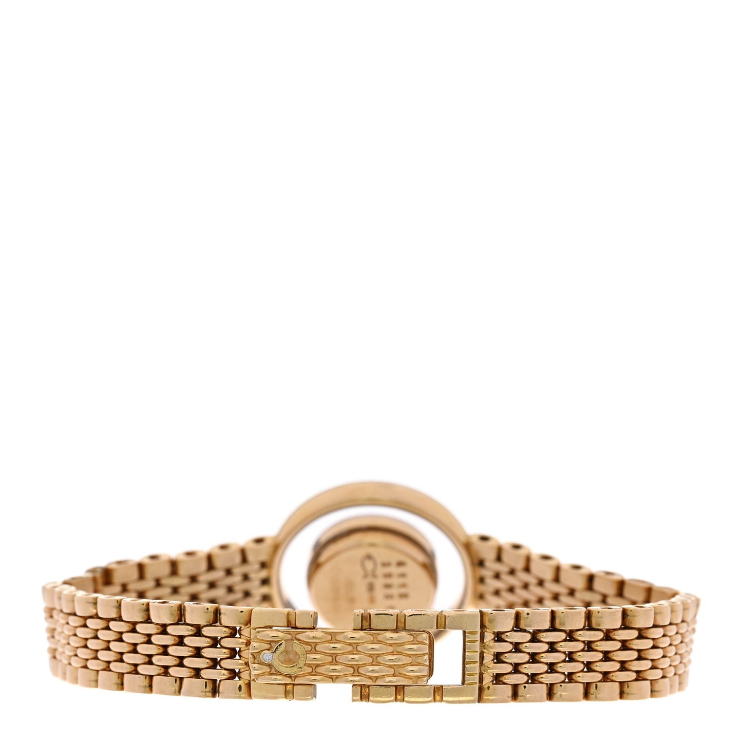 18K Yellow Gold 5 Diamond 22mm Happy Diamonds Quartz Watch