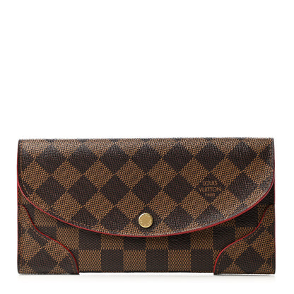 Louis Vuitton Damier Ebene Caissa Wallet Cherry 1 of 6