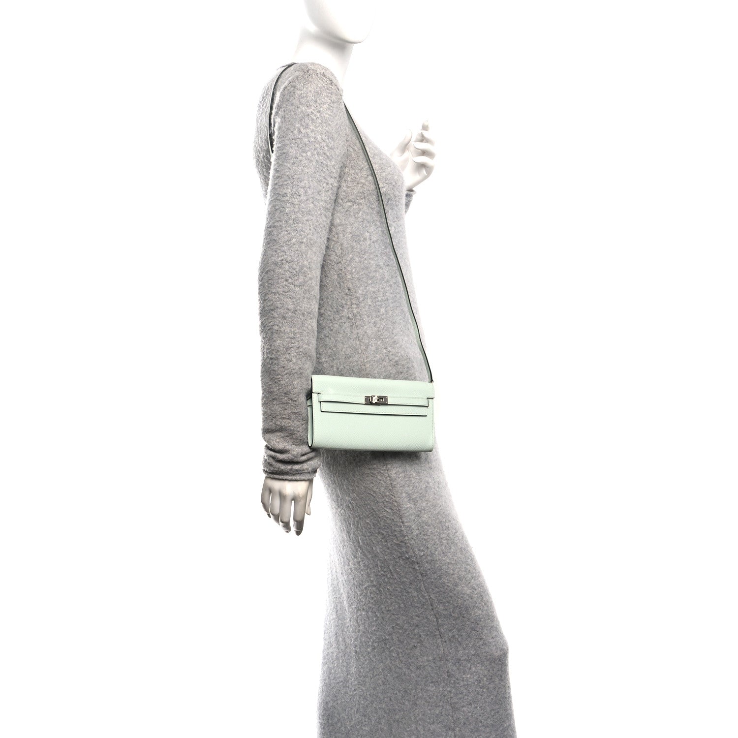 Hermes Epsom Kelly Wallet To Go Vert Peppermint 2 of 12