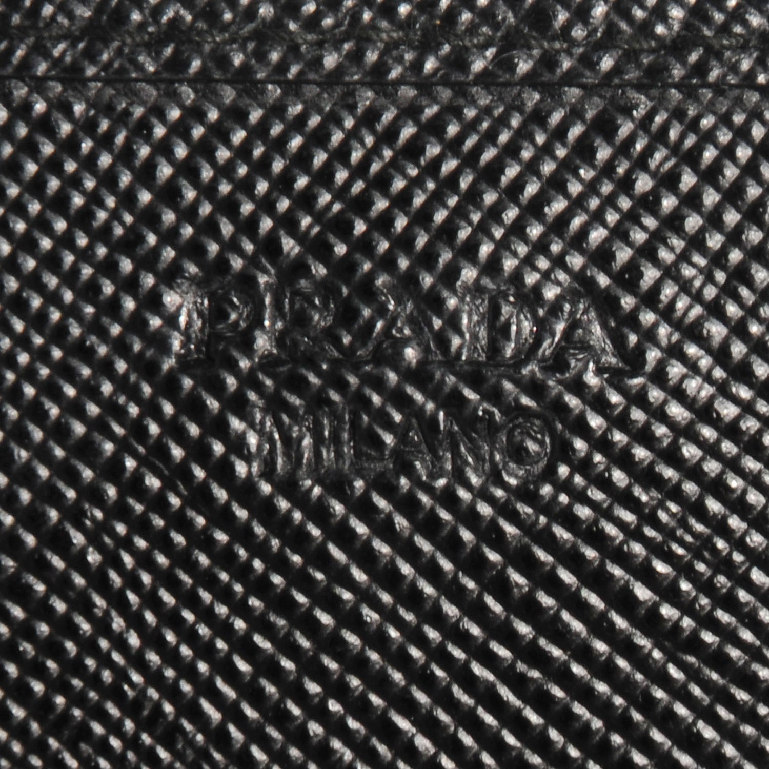 Prada Saffiano Metal Oro Chain Wallet Nero Black 6 of 10
