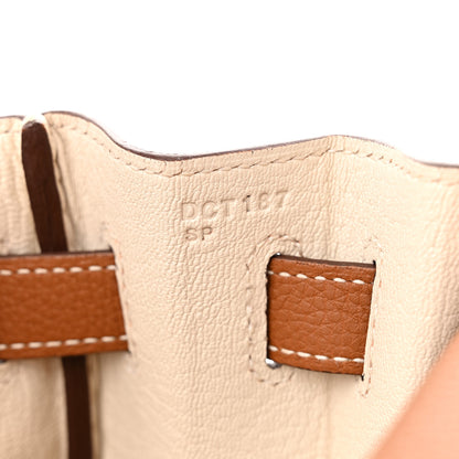 Hermes Togo Horseshoe Kelly Retourne 32 Gold Craie 7 of 11
