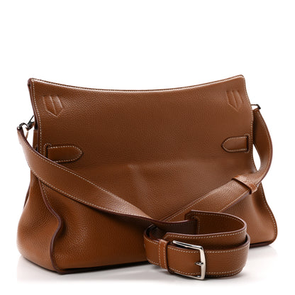 Hermes Taurillon Clemence Jypsiere 37 Gold 3 of 10