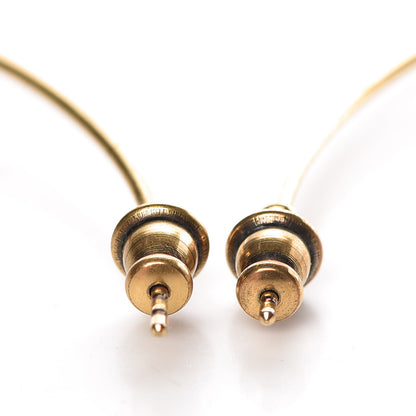 Christian Dior Metal J'Adior Hoop Earrings Aged Gold 4 of 4