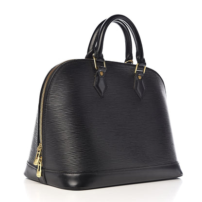 Louis Vuitton Epi Alma PM Black 3 of 18