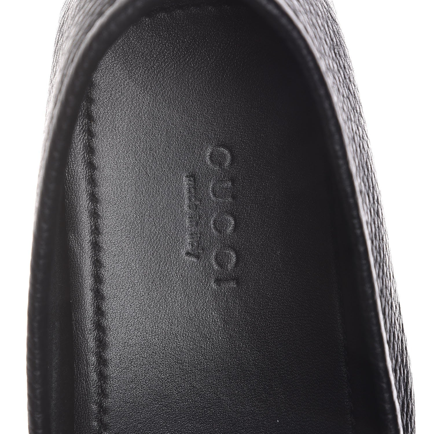 Gucci Road Calfskin Web Womens Horsebit Driver Loafers 35.5 Black 7 of 9