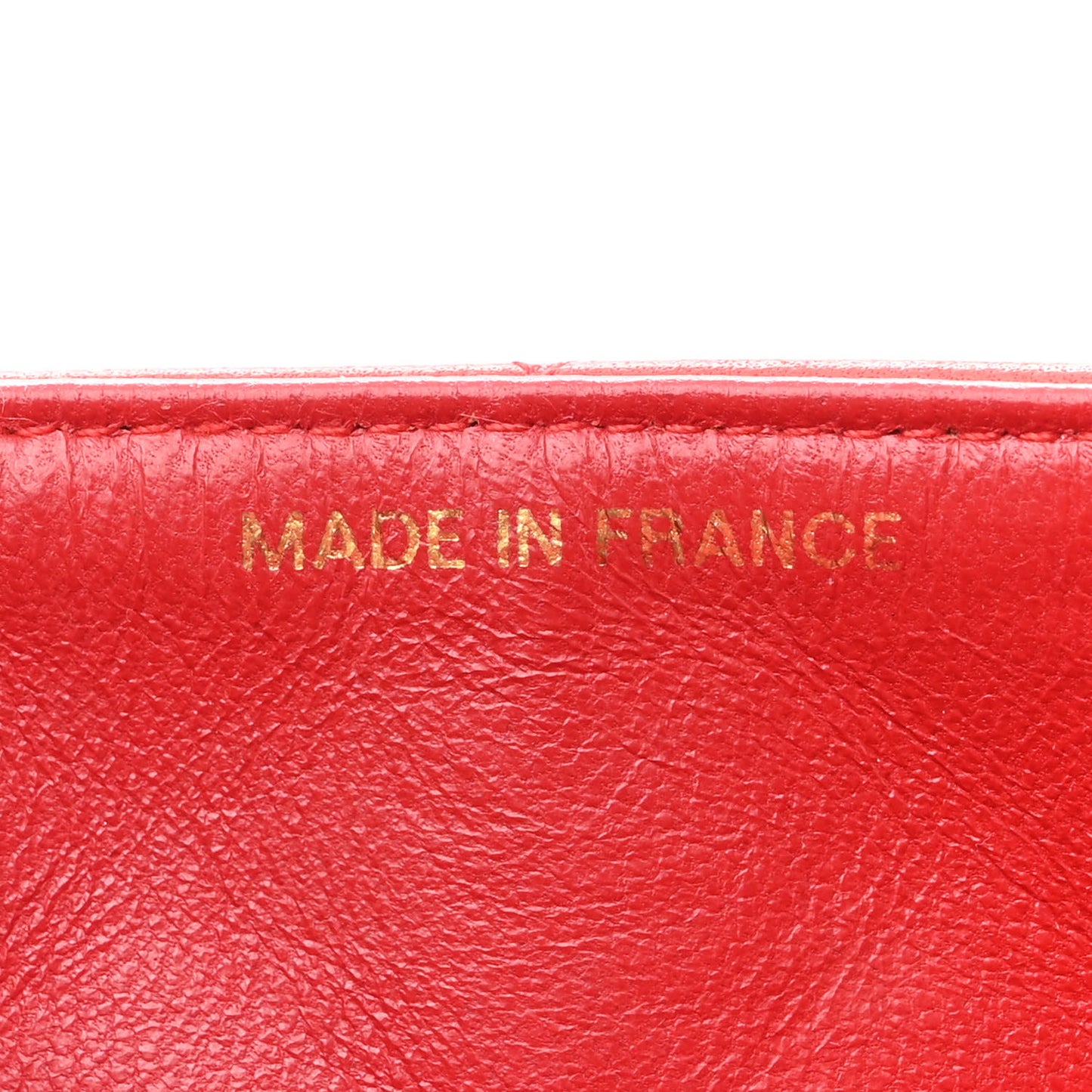 Lambskin Quilted Small Single Flap Red