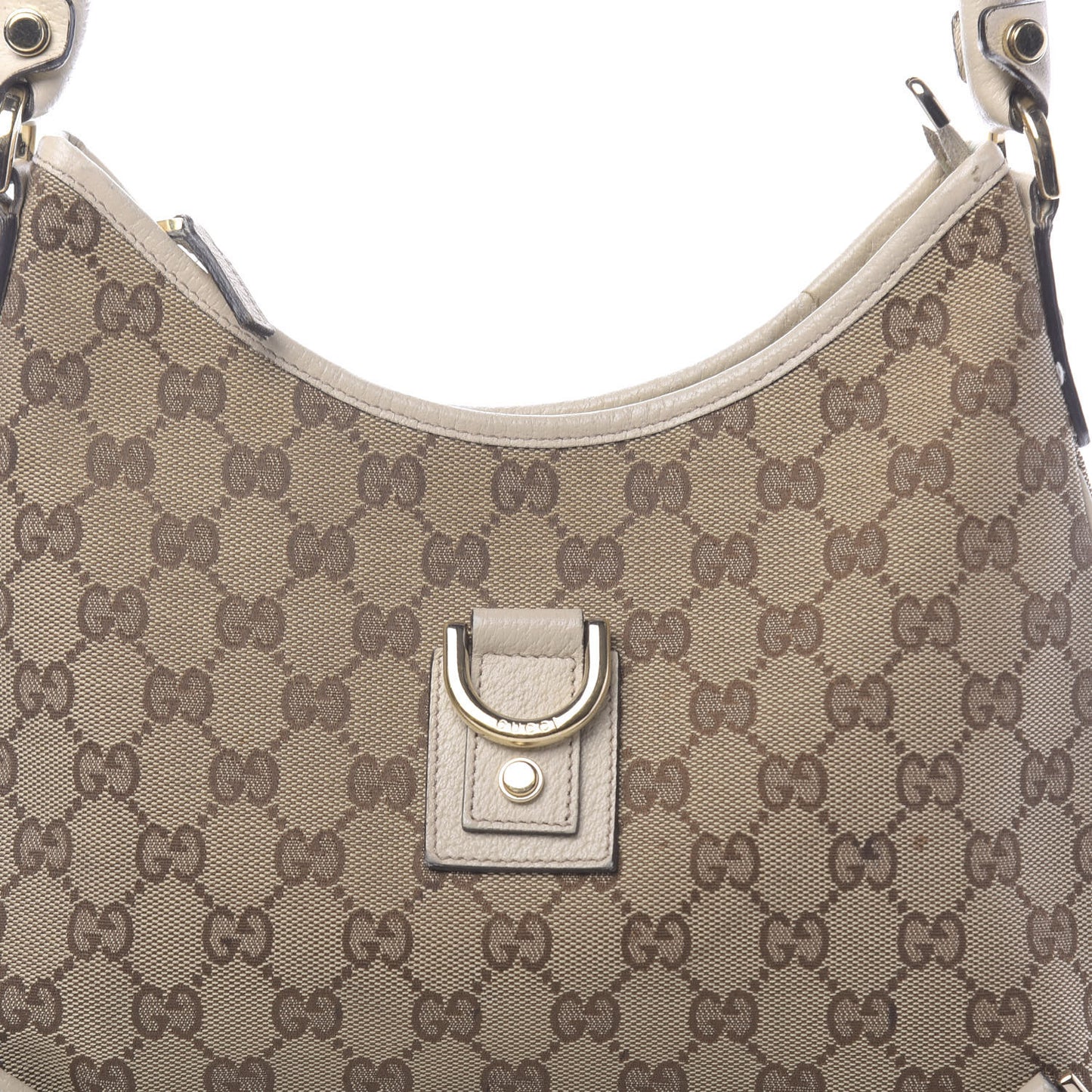 Monogram Medium Abbey D Ring Hobo Off White