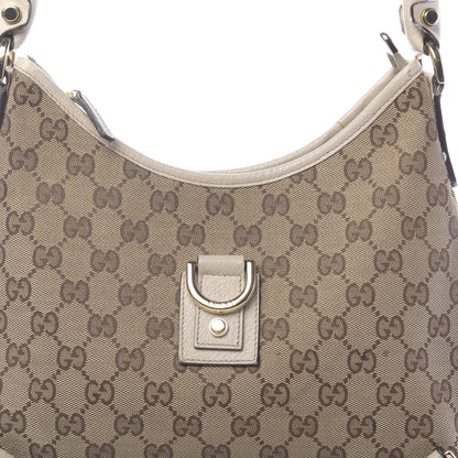 Gucci Monogram Medium Abbey D Ring Hobo Off White 10 of 13