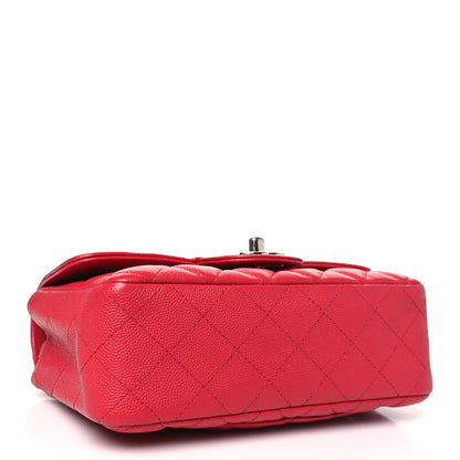 Chanel Caviar Quilted Mini Rectangular Flap Red 4 of 10