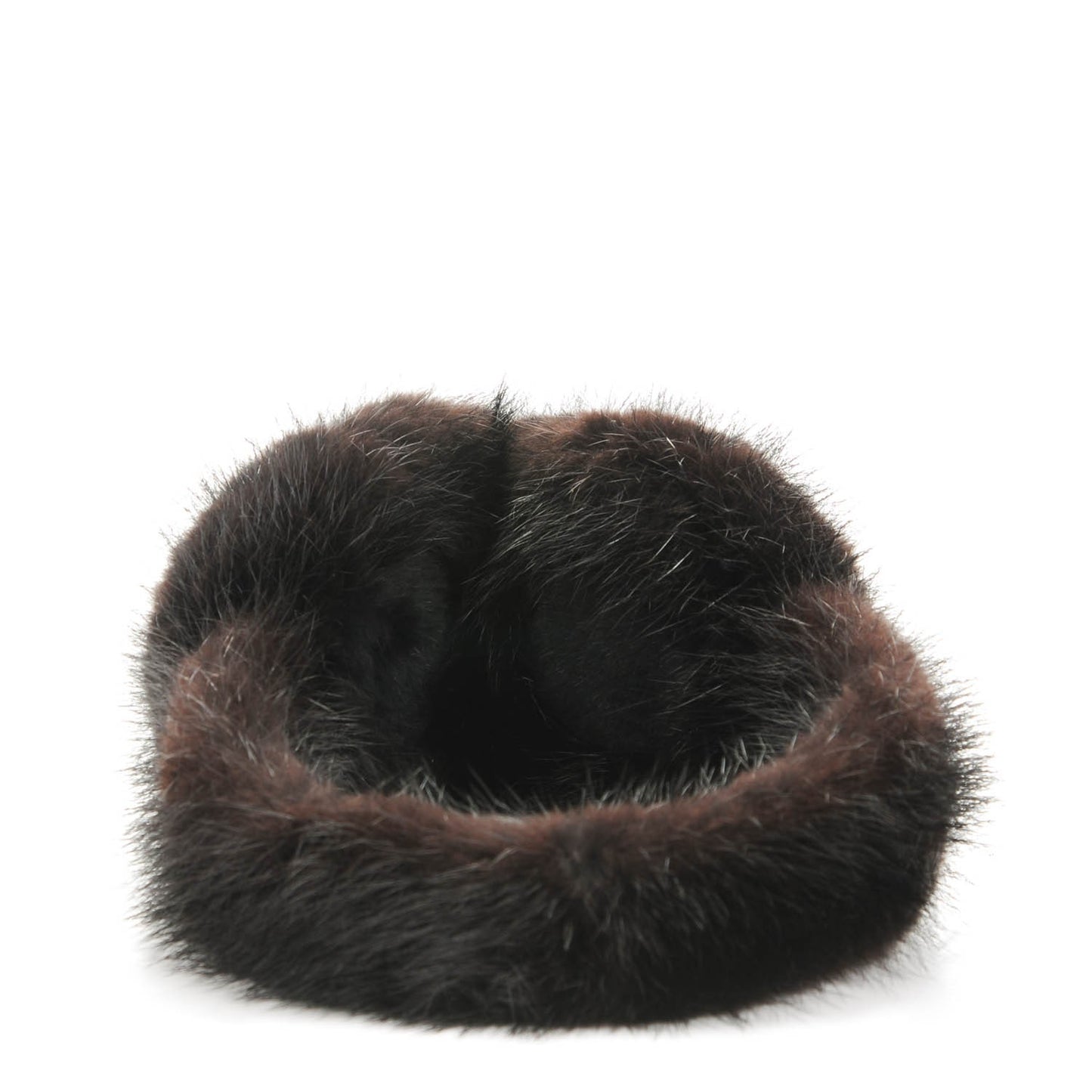 LOUIS VUITTON Mink Fur Vision Earmuffs Black